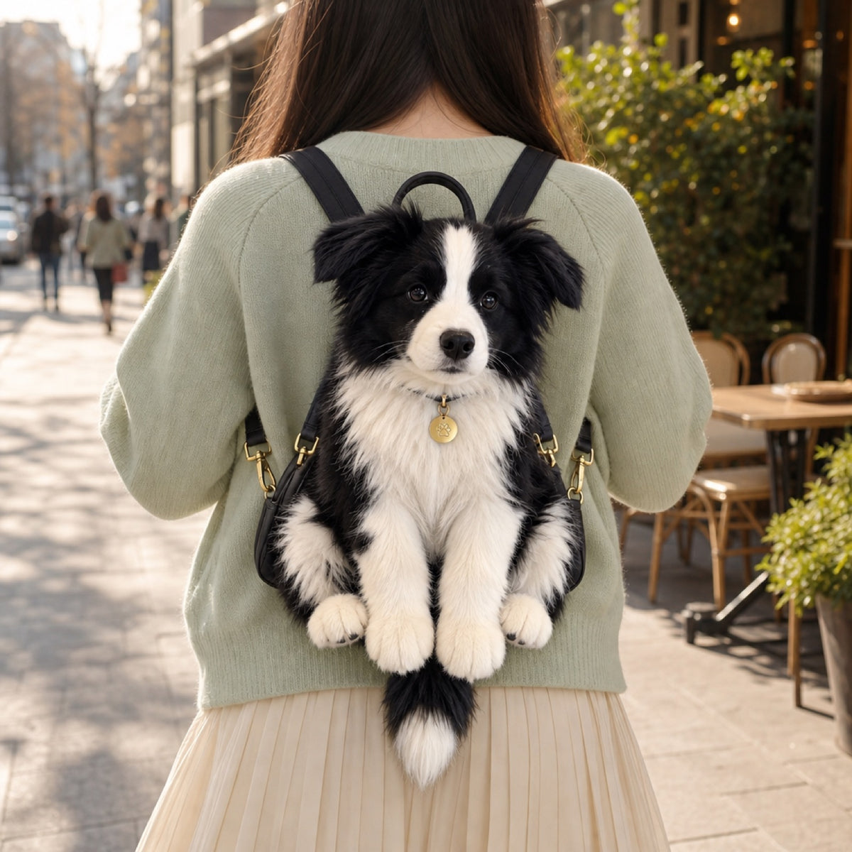 Wearing the Border Collie TwinPaw as a backpack