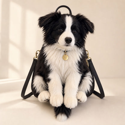 TwinPaw Border Collie puppy backpack