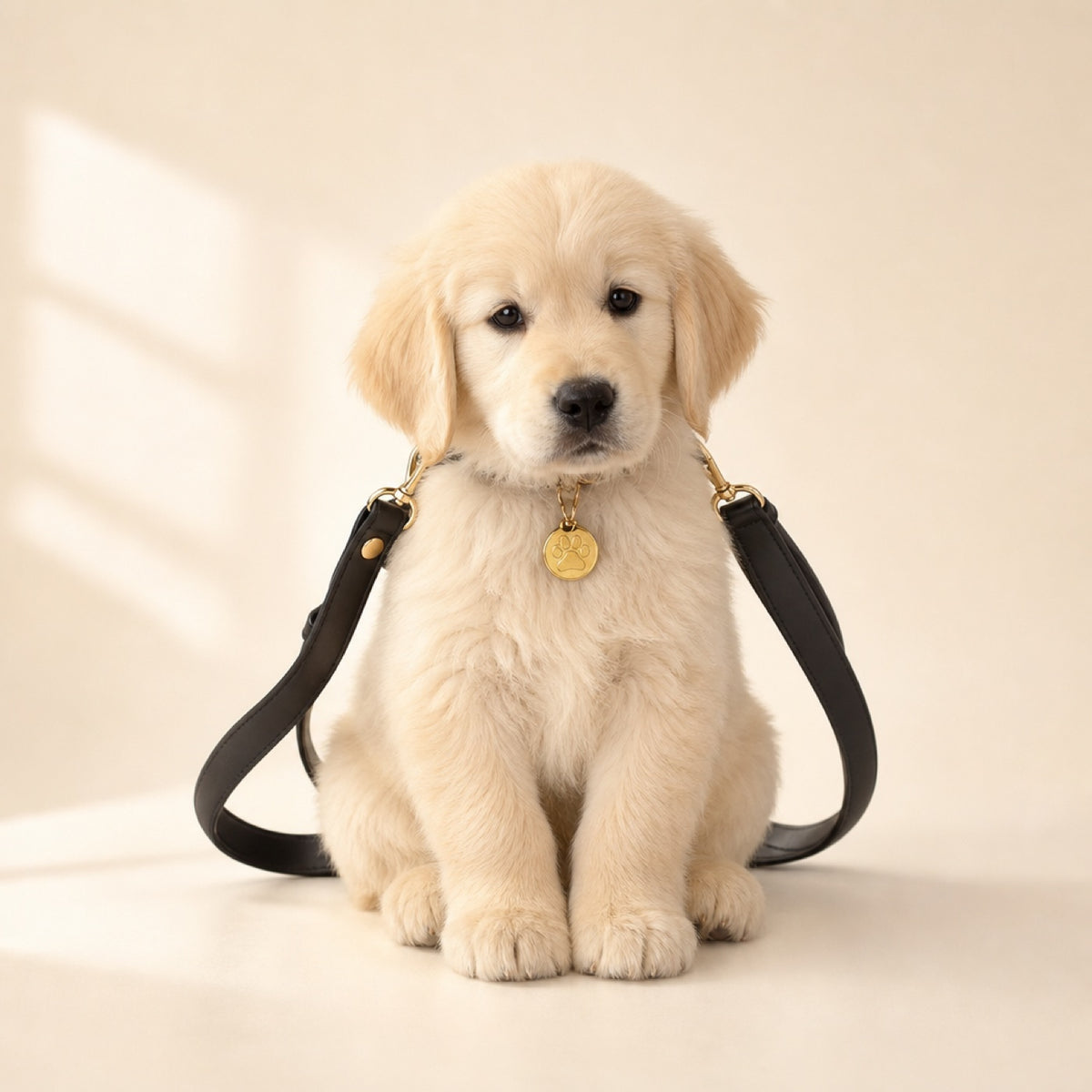 TwinPaw Golden Retriever puppy backpack