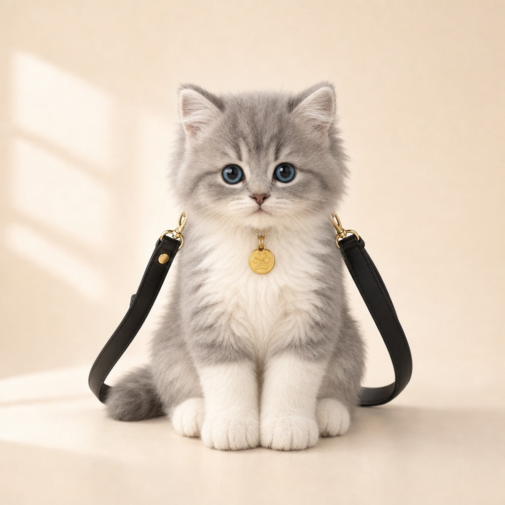 TwinPaw Grey Cat backpack